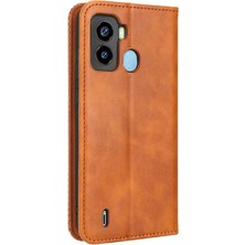 Mays Shop Tecno Pop 6 Cüzdan Manyetik Kapatma Pu Deri Için Kılıf (Yurt Dışından)