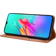 Mays Shop Infinix Akıllı 5 Cüzdan Manyetik Kapatma Pu Deri Için Kılıf (Yurt Dışından)