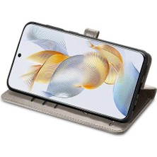 Mays Shop Huawei Onur Için Kılıf 90 5g Deri Kılıf Karikatür Hayvanlar Kısa Kayış Flip (Yurt Dışından)