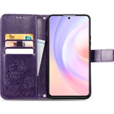 Mays Shop Huawei Onur 50SE Flip Kapak Kılıf Için Kılıf Zarif Iş Dört (Yurt Dışından)