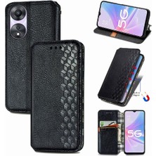 Mays Shop Oppo A78 Zarif Iş Moda Tasarım Deri Kılıf Flip Için Kılıf (Yurt Dışından)