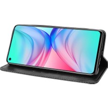 Mays Shop Infinix Sıcak 10 Cüzdan Manyetik Kapatma Pu Deri Için Kılıf (Yurt Dışından)