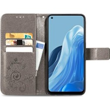 Mays Shop Oppo Case 7 4g Için Kılıf Kapak Çevirin Kılıf Dört Yapraklı Yonca Zarif (Yurt Dışından)