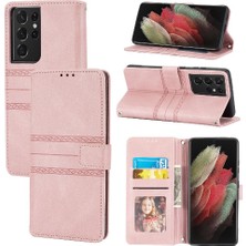 Mays Shop Samsung Galaxy S21 Ultra 5g Için Flip Case Pu Deri Cüzdan Kılıf Kapatma (Yurt Dışından)