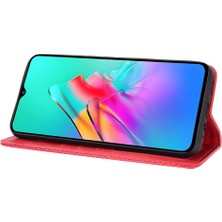 Mays Shop Infinix Akıllı 5 Cüzdan Manyetik Kapatma Pu Deri Için Kılıf (Yurt Dışından)