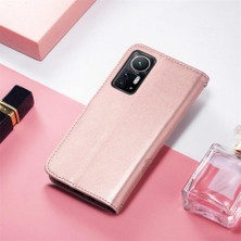 Mays Shop Xiaomi 12 Için Kılıf Deri Kılıf Zarif Iş Kısa Kayış Kapak Çevirin (Yurt Dışından)