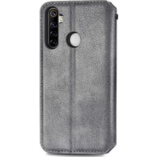 Mays Shop Oppo Realme 6i Flip Kapak Kılıf Cüzdan Fonksiyonu Için Kılıf Moda (Yurt Dışından)