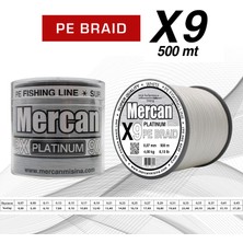 Mercan Pe Örgü Platinum X9 Beyaz Ip 500M Misina