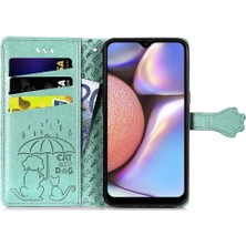 Mays Shop Samsung Galaxy A10S Için Kılıf Kapak Çevirin Darbeye Deri Kılıf Karikatür (Yurt Dışından)