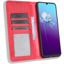 Mays Shop Vivo V20 Manyetik Kapatma Pu Deri Cüzdan Için Kılıf (Yurt Dışından)