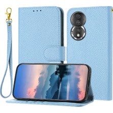 Mays Shop Onur 80 Cüzdan Litchi Desen Kart Yuvaları Için Telefon Kılıfı Tutucu Flip Folio (Yurt Dışından)