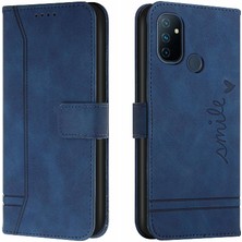 Mays Shop Oneplus Nord N100 El Kayışı Kart Yuvaları Için Telefon Kılıfı Kapak Flip Folio Pu (Yurt Dışından)