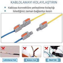 Koodmax 5 Adet Hızlı Kablo Ekleme Birleştirme Konnektörü - Tekli Klemens - Bağlantı Kesme Özellikli