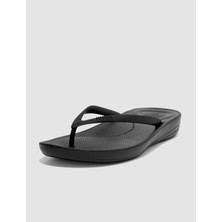 Fitflop Iqushıon Ergonomıc E54 Siyah Kadın Parmak Arası Terlik