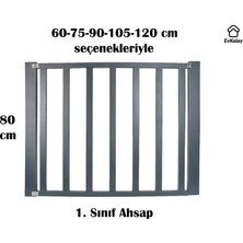 Ev Kolay Ahşap Çocuk Kapısı Köpek Güvenlik Kapısı 60-75 CM Aralıklar İçin