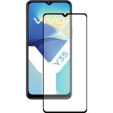 Case World Caseworld Vivo Y35 Tam Kaplayan Temperli Ekran Koruyucu Cam