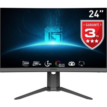 MSI 23.6" G24C6P E2 1920X1080 (Fhd) 16:9 Curve 1500R Va 180HZ 1ms Adaptıve-Sync Gamıng Monıtor