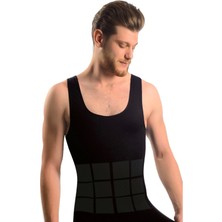 Miraxx Siyah Erkek Dikişsiz Vücut Toparlayıcı Korse - 740