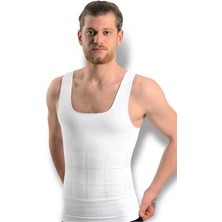 Miraxx Beyaz Erkek Dikişsiz Vücut Toparlayıcı Korse - 740