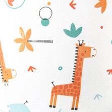 Funna Baby Üçgen Başlıklı Havlu + Kese - Giraffe - Mavi - 75 x 75 cm