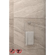 Alper Banyo Alper Krom Eko Kare Havluluk Havlu Askısı Yapıştır veya Montajla Kullanım İçin