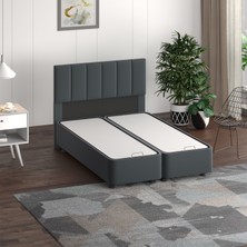 Mobpazar Yatak Başlığı, Kamelya Yatak Başlığı Antrasit, 140 cm