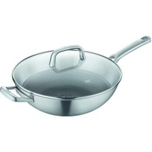 Berndes 99219 Tricion Pro Paslanmaz Wok Tava 32 cm