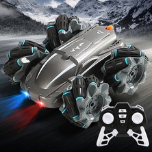 Mj Toys Uzaktan Kumandalı Çift Taraflı 360° Dönebilen Drift Dublör Silver Araba