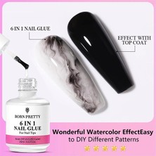 Born Pretty 6 İn 1 Glue Uv Gel - Çok Foksiyonlu Uv Tırnak Jeli 15 ml