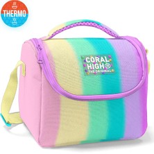 Coral High Renkli Çizgili Desenli Thermo Beslenme Çantası 11770