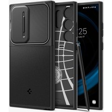 Spigen Galaxy S24 Ultra Kılıf Optik Armor Black - ACS07313