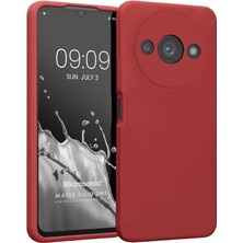 Microsonic Matte Silicone Xiaomi Redmi A3 Kılıf Kırmızı