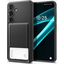 Spigen Galaxy S24 Plus Kılıf Liquid Slot Matte Black - ACS07336