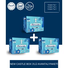 Castle New Castle Box - Collagen (Tip 1 - Tip 2 - Tip 3), Bromelain, Hyaluronik Asit Içeren Multi Kolajen