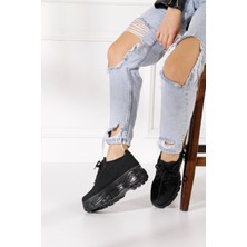 İmershoes  Günlük Kadın Spor Ayakkabı Yüksek Taban 6 cm Sneaker Siyah - Beyaz - Bej - Rugan - Süet 001