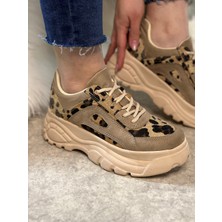 İmershoes  Günlük Kadın Spor Ayakkabı Yüksek Taban 6 cm Sneaker Siyah - Beyaz - Bej - Rugan - Süet 001