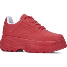 İmershoes  Günlük Kadın Spor Ayakkabı Yüksek Taban 6 cm Sneaker Siyah - Beyaz - Bej - Rugan - Süet 001