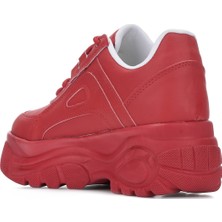 İmershoes  Günlük Kadın Spor Ayakkabı Yüksek Taban 6 cm Sneaker Siyah - Beyaz - Bej - Rugan - Süet 001