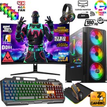 Zeiron RTX60 Intel Core I5-12400F 16 GB Ram 256GB M.2 SSD + 1tb HDD 8gb RTX3050 24" 180Hz Oyuncu Masaüstü Bilgisayar