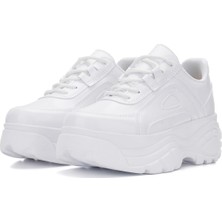 İmershoes  Günlük Kadın Spor Ayakkabı Yüksek Taban 6 cm Sneaker Siyah - Beyaz - Bej - Rugan - Süet 001