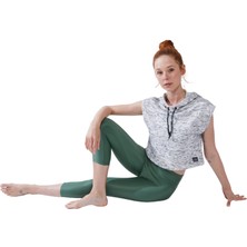 Vayu Venüs Kapüşonlu Crop Sweatshirt