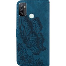 MY Boutique1 Oppo A53 2020 Kickstand Koruyucu Büyük Kelebek Deri Cüzdan Için Kılıf (Yurt Dışından)