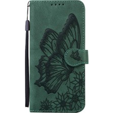 MY Boutique1 Oppo A53 2020 Kickstand Koruyucu Büyük Kelebek Deri Cüzdan Için Kılıf (Yurt Dışından)