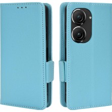 MY Boutique1 Asus Zenfone 9 Için Kılıf Pu Deri Kart Yuvaları Tutucu Manyetik Cüzdan Yan (Yurt Dışından)