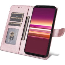 MY Boutique1 Sony Xperia 5 Cüzdan Kılıf Için Flip Case Basit Iş Çevirme (Yurt Dışından)