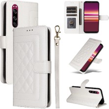 MY Boutique1 Sony Xperia 5 Cüzdan Kılıf Için Flip Case Basit Iş Çevirme (Yurt Dışından)