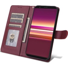 MY Boutique1 Sony Xperia 5 Cüzdan Kılıf Için Flip Case Basit Iş Çevirme (Yurt Dışından)