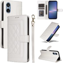 MY Boutique1 Sony Xperia 5 V Için Flip Case Basit Iş Darbeye Kapak Kılıfı (Yurt Dışından)