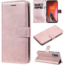 MY Boutique1 Oneplus Nord 2 5g Için Flip Case Kart Yuvası ile Klasik Düz Renk Yüksek (Yurt Dışından)