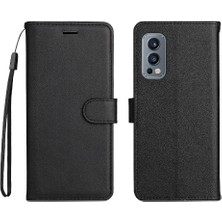 MY Boutique1 Oneplus Nord 2 5g Için Flip Case Kart Yuvası ile Klasik Düz Renk Yüksek (Yurt Dışından)